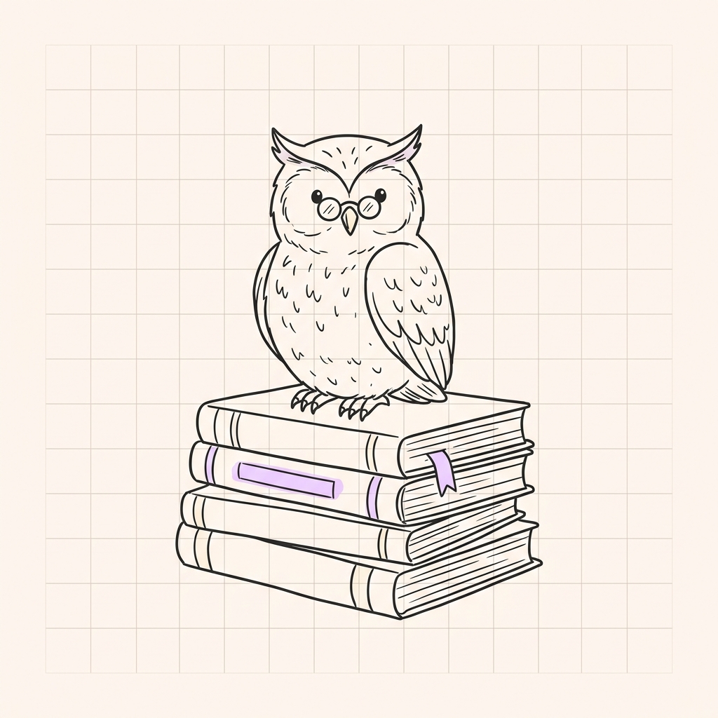 SAGE companion owl doodle